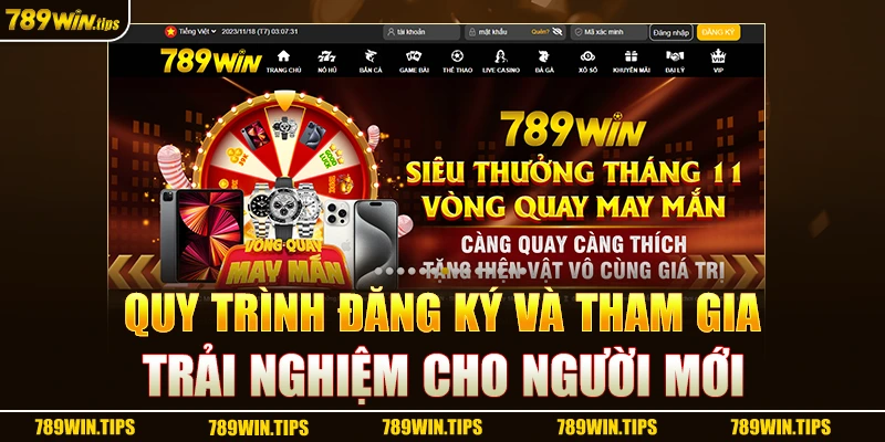 Quy trình đăng ký và tham gia trải nghiệm cho người mới